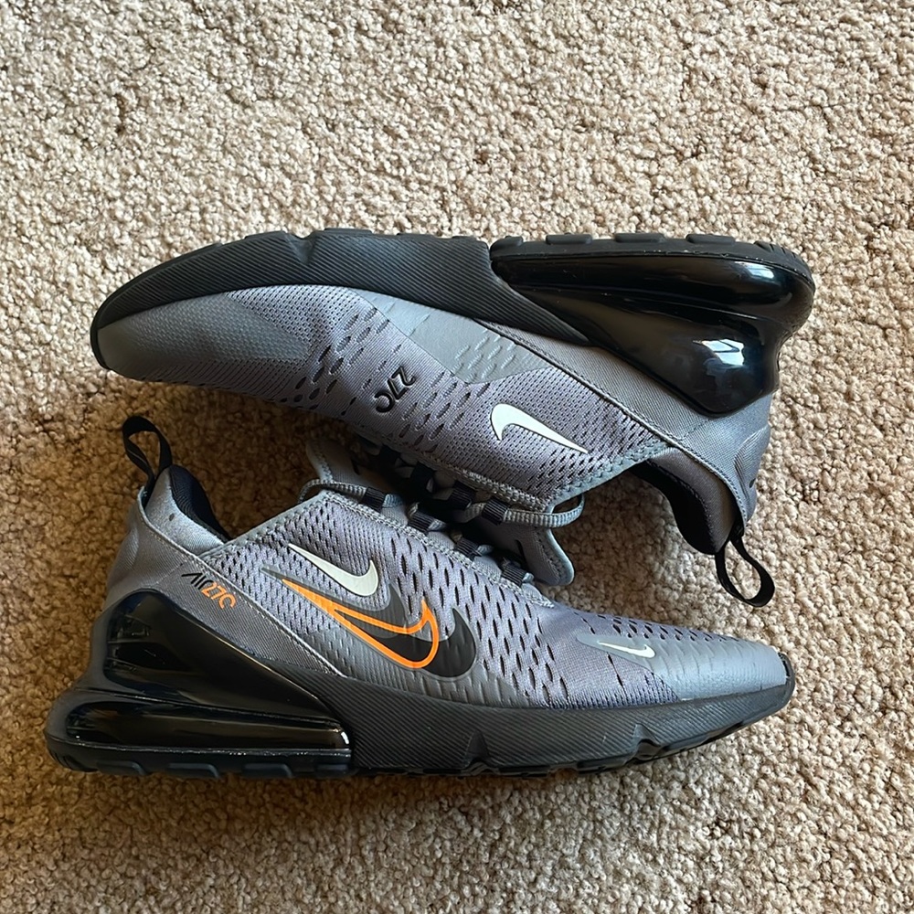 Nike Air Max 270 ‘Multi-Swoosh-Smoke Grey Mandarin’